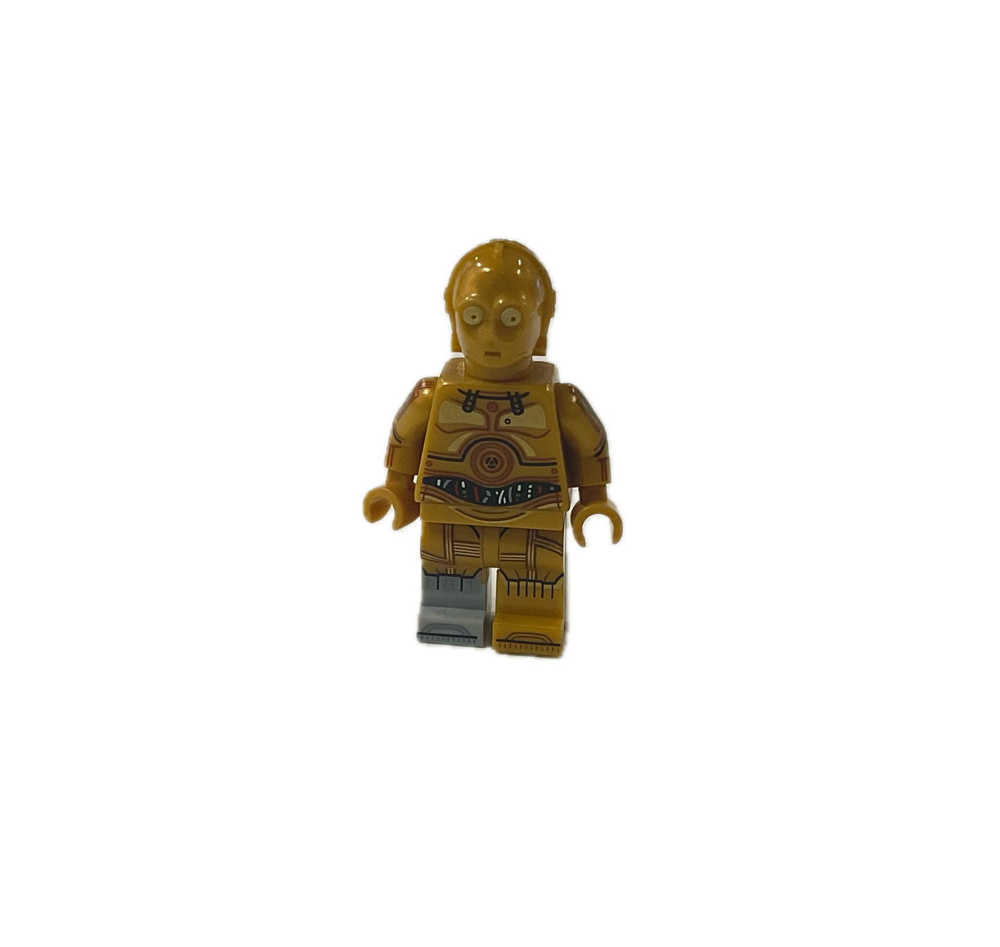 C-3P0 - Molded Light Bluish Gray Right Foot, Printed Arms (Minifig)