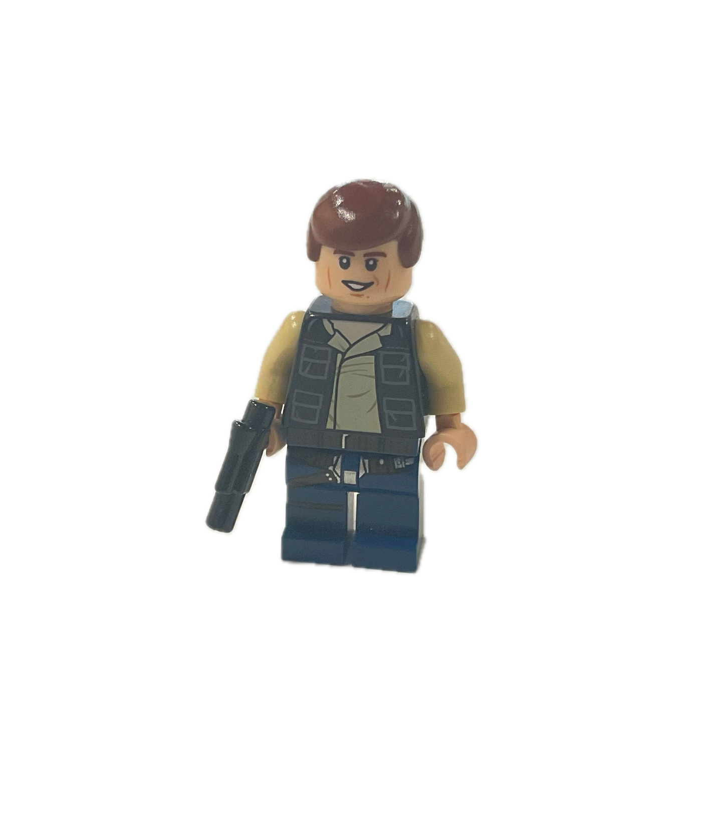 Han Solo - Dark Blue Legs, Vest with Pockets (Minifig)