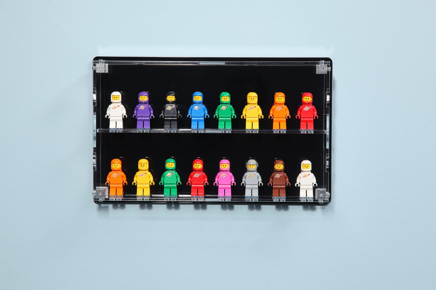 16 Figure Wall Mount Display Case - Black