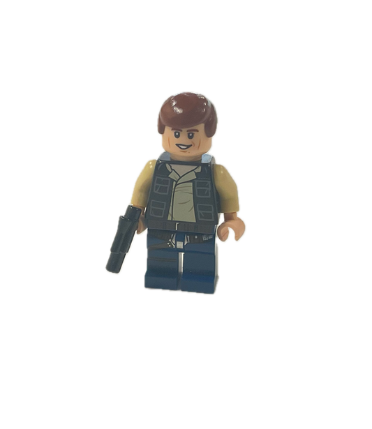 Han Solo - Dark Blue Legs, Vest with Pockets (Minifig)