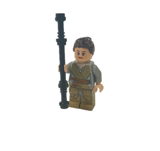 Rey - Dark Tan Tied Robe (Minifig)